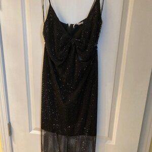 Alice + Olivia black maxi cutout dress